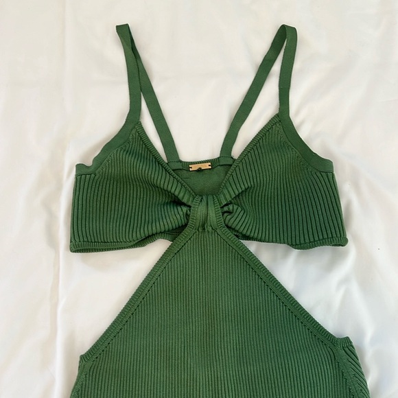 cult gaia | Dresses | Green Cult Gaia Cut Out Midi Dress Size Small Open  Back | Poshmark
